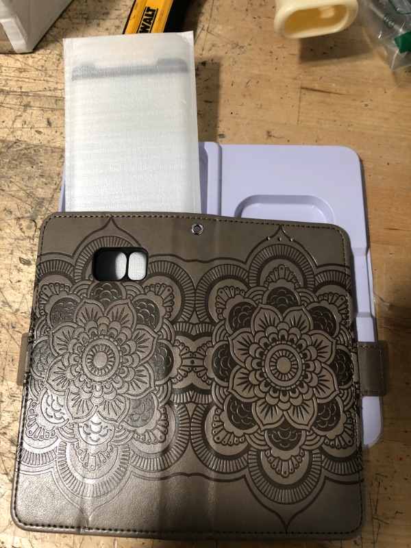 Photo 1 of SAMSUNG S6 EDGE PLUS WALLET FLIP CASE MDHQB-GRAY