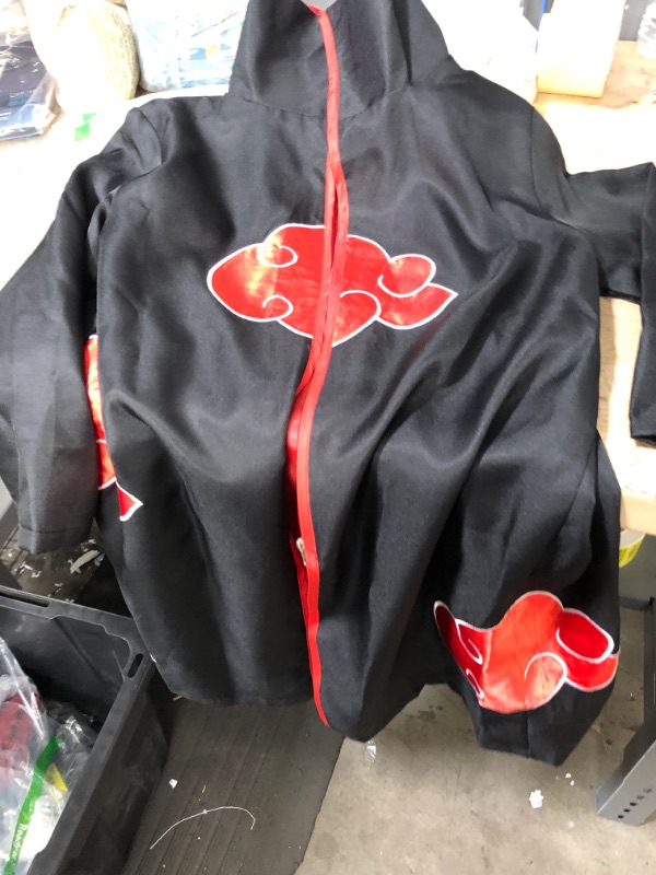 Photo 2 of Im.Create Anime Costume Akatsuki Cloak Uchiha Itachi Halloween Cosplay XSMALL
