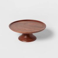 Photo 1 of 12" Wood Tall Cake Stand - Threshold™

