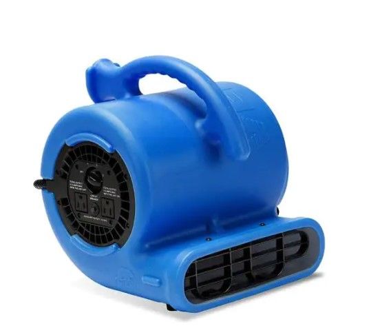 Photo 1 of 1/4 HP Air Mover Blower Fan for Water Damage Restoration Carpet Dryer Floor Home and Plumbing Use in Blue
