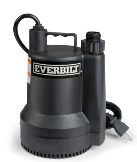 Photo 1 of 1/6 HP Plastic Submersible Utility Pump
