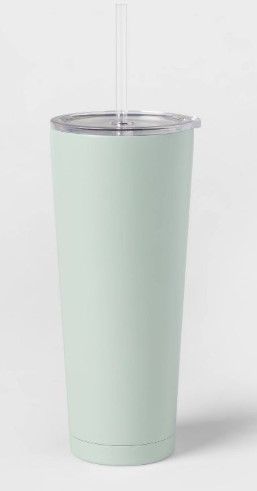 Photo 1 of (2 ITEM BUNDLE) Zak! Designs 30oz Double Wall Stainless Steel Cascadia Tumbler (MISSING LID) + 25oz Double Walled Stainless Steel Vacuum Tumbler with Silicone Lid & Straw