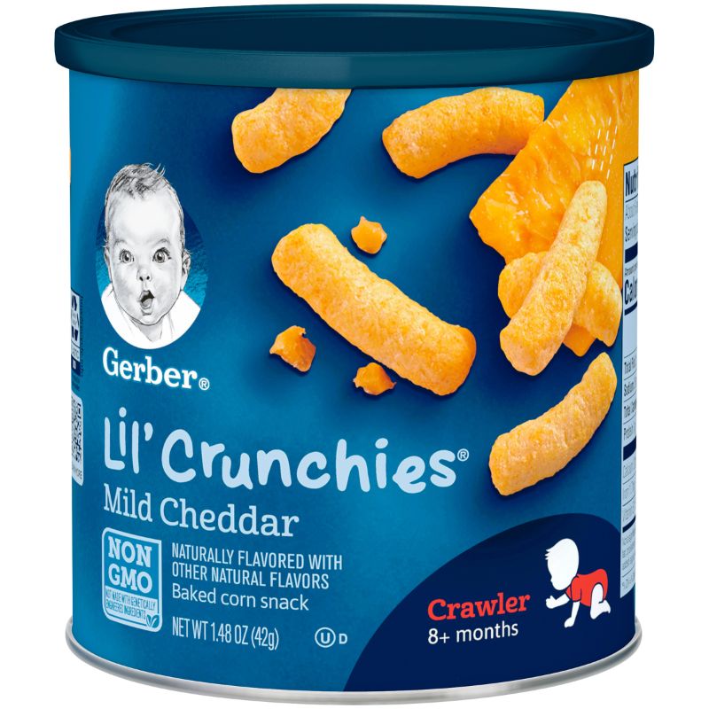 Photo 1 of 2 Pack Gerber Graduates Lil' Crunchies in Mild Cheddar (EXPIRES AUG23 2022)
