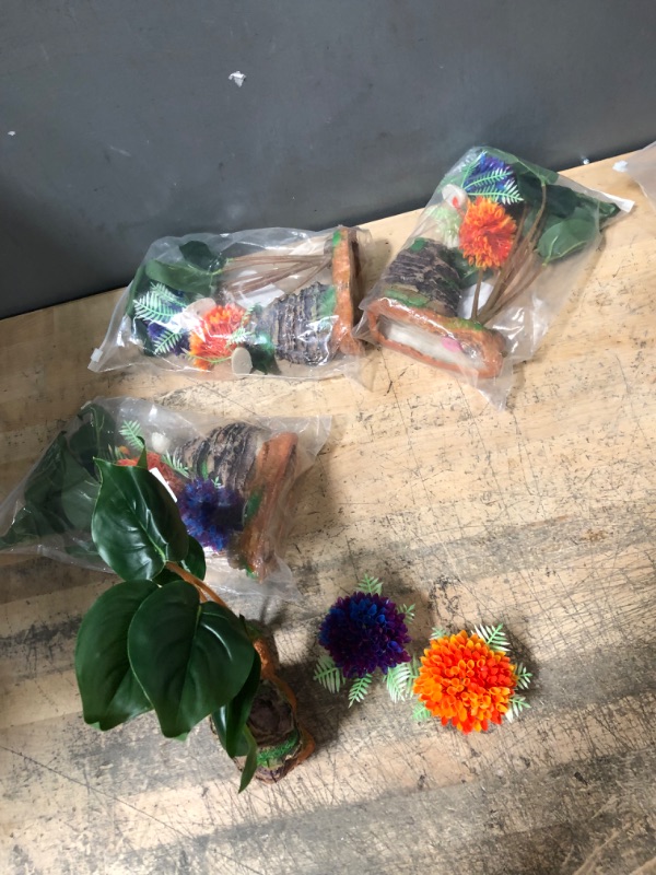 Photo 1 of (BUNDLE OF 4) 3 PIECE AQUARIUM PLANT SET