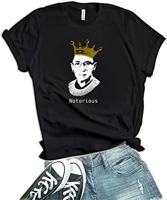 Photo 1 of Decrum Black Notorious RBG Shirt - Feminist Ruth Bader Ginsburg LARGE