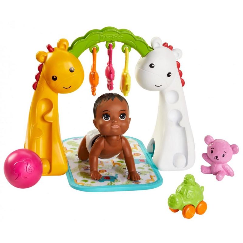 Photo 1 of (2 SETS IN BUNDLE) Barbie Skipper Babysitters Inc. Crawling and Playtime Playset Multi + Barbie Career Places Musician Recording Studio Playset W Ith Themed Accessories