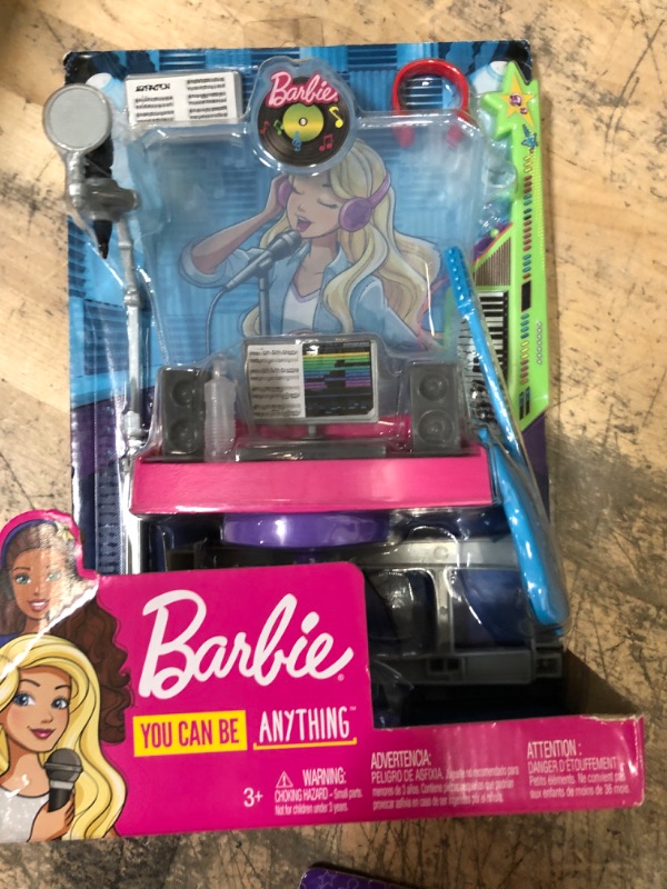 Photo 4 of (2 SETS IN BUNDLE) Barbie Skipper Babysitters Inc. Crawling and Playtime Playset Multi + Barbie Career Places Musician Recording Studio Playset W Ith Themed Accessories