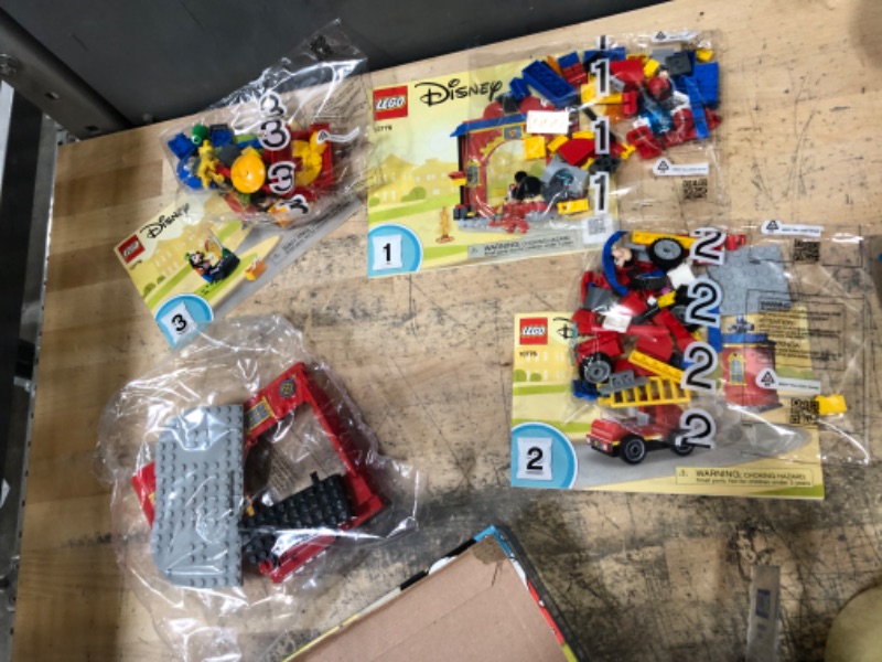 Photo 4 of (2 SETS IN BUNDLE) LEGO Toys LEGO Disney Mickey Mouse's Propeller Plane + Lego Disney Mickey and Friends Mickey & Friends Fire Truck & Station 10776 Toy Building Kit 