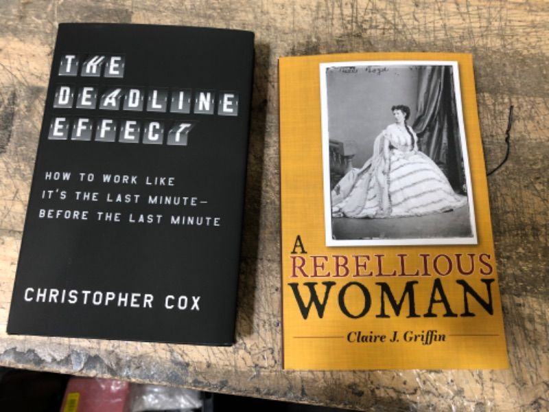 Photo 3 of (2 BOOK BUNDLE) The Deadline Effect by Christopher Cox Hardcover | Indigo Chapters AND A Rebellious Woman (Paperback) BY Claire J Griffin
