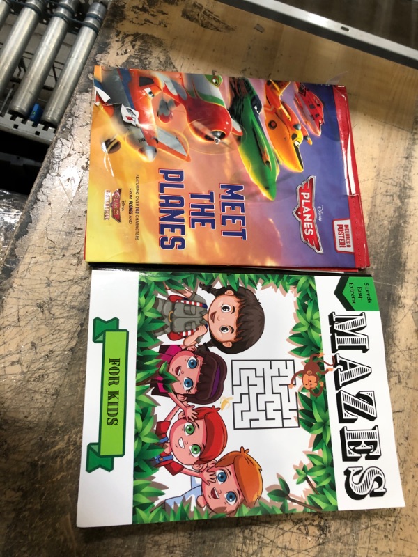 Photo 3 of (2 BOOK BUNDLE) Mazes Activity Book for Kids : Fun First Mazes for Kids 4-6 6-8 Year Olds/Maze Activity Workbook for Children/Amazing and Challenging Mazes for Kids + Meet the Planes (Disney Planes/Planes Fire & Rescue) Hardcover