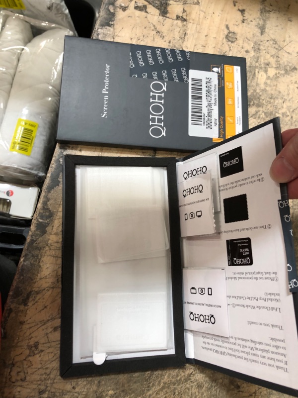 Photo 1 of 2 PACKS OF QHOHQ 3 Pack Screen Protector for Samsung Galaxy A12 ? A12 Nacho ? M12 with 3 Packs Camera Lens Protector,Tempered Glass Film,9H Hardness, HD, Anti-Scratch, 2.5D Edge, Anti-Fingerprint, Easy Install