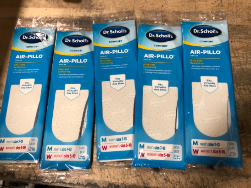 Photo 2 of Air-Pillo Insoles MENS SIZE 7-13. WOMENS SIZE 5-10 (5 PACK)