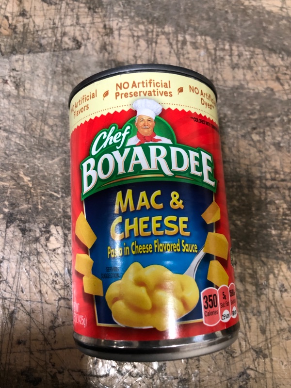 Photo 3 of 19 pack Chef Boyardee Mac and Cheese 15 Oz EXPIRATION DEC. 17, 2022