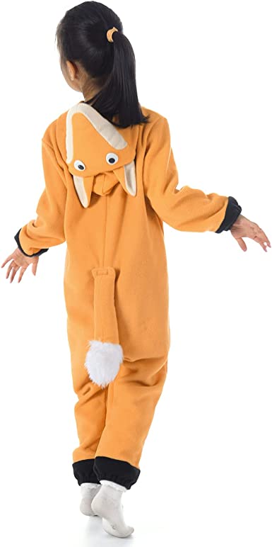 Photo 2 of Kids Cheetah& Monkey Pajamas Oneside Animal Costume Onepiece for Boys Girls 4-12 Years
size 4-6