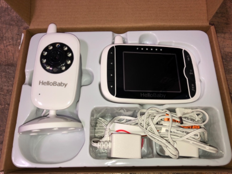 Photo 1 of HelloBaby Video Baby Monitor with Camera and Audio - Infrared Night Vision | Two-Way Talk | Room Temperature | Lullabies | Long Range and High Capacity Battery
