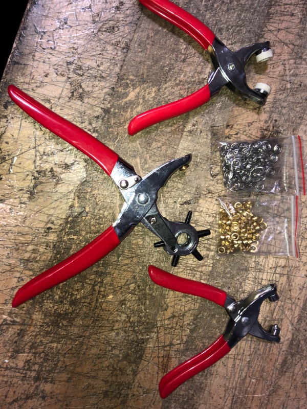 Photo 1 of 3 Leather Punch & Eyelet Pliers + Grommet Set
