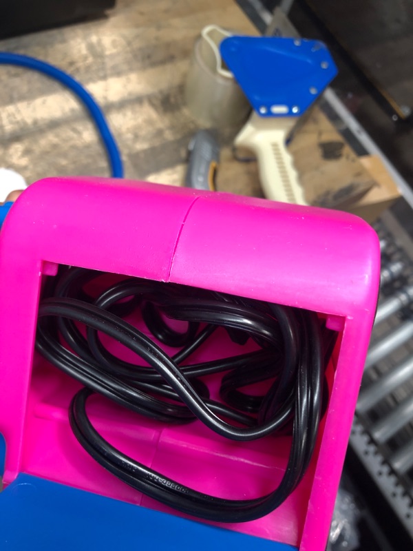 Photo 1 of ID IDAODAN Portable Dual Nozzle Rose Red 110V 600W Electric Balloon Blower Pump/Electric Balloon Inflator for Decorations
