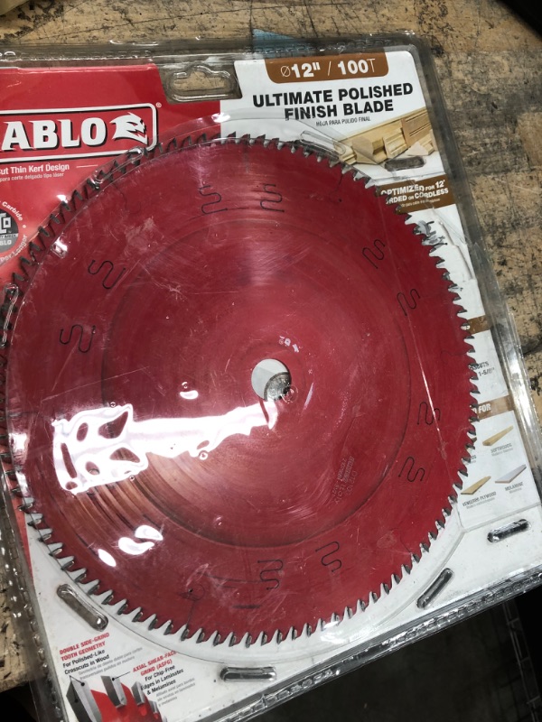 Photo 2 of 12 in. x 100-Tooth Ultimate Polished Finish Circular Saw Blade
