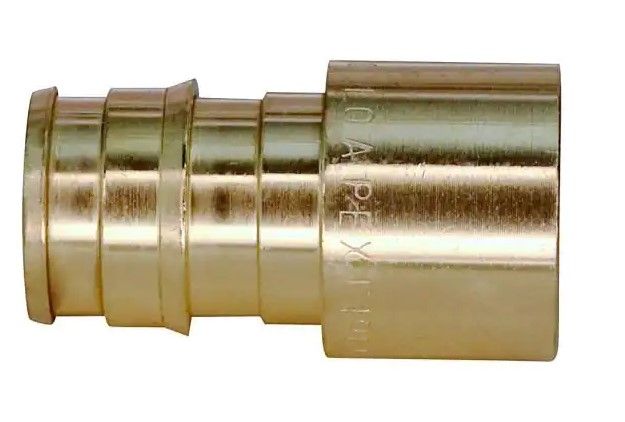 Photo 1 of 10pcks of 1/2 in. Brass PEX-A Barb x 1/2 in. Female Sweat Adapter
