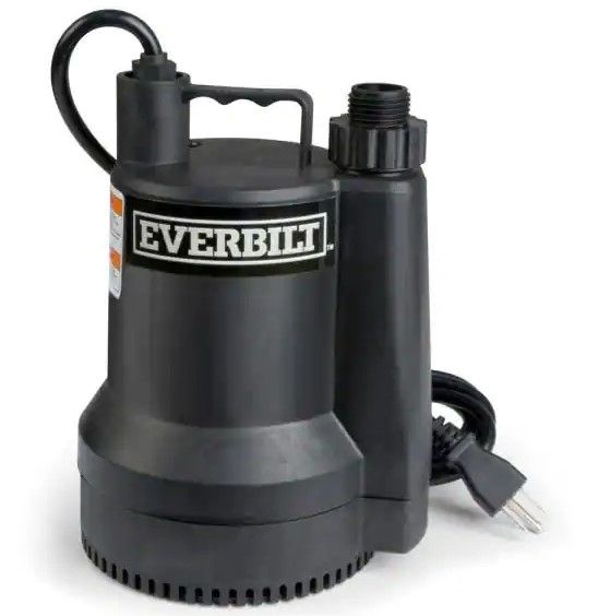 Photo 1 of 1/6 HP Plastic Submersible Utility Pump
