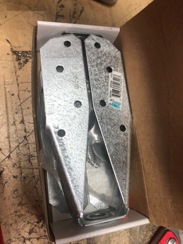 Photo 1 of DTT ZMAX Galvanized Deck Tension Tie for 2x Nominal Lumber with 1-1/2 in. SDS Screws (2-Pack)
