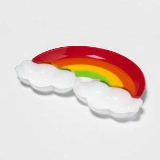 Photo 1 of 3 pack - 64oz Plastic Figural Rainbow Serving Bowl - Sun Squad™

