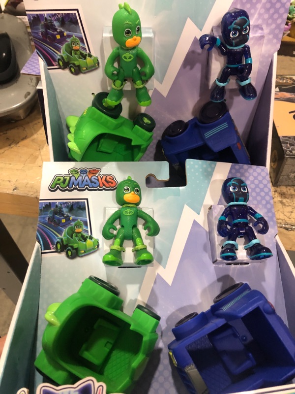 Photo 2 of 2 pack - PJ Masks Gekko vs Night Ninja Battle Racers

