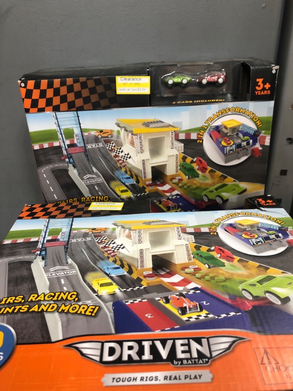 Photo 2 of 2 pack - DRIVEN – Collapsible Playset with Tracks and Toy Cars – 2 in 1 Race Track - 80pc

