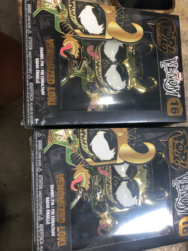 Photo 2 of 2 pack- Marvel Venom Loki Funko Pop! Pin
