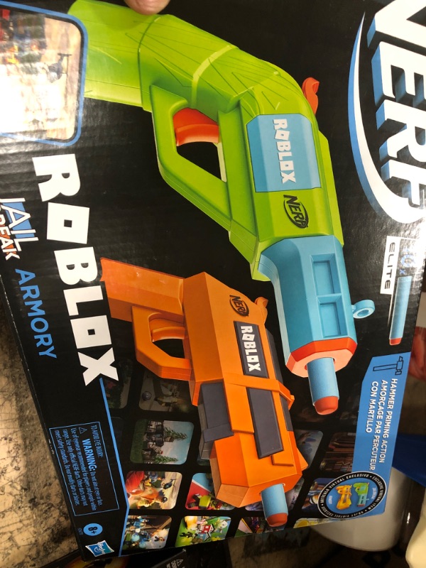 Photo 2 of NERF Roblox Jailbreak Armory 2-Pack Blasters

