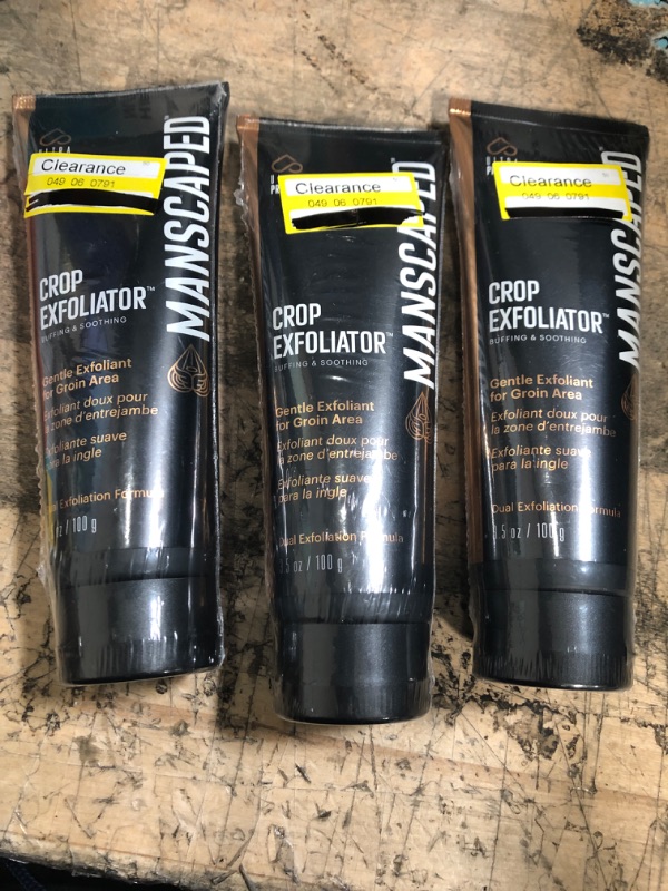 Photo 1 of 3 PACK- Manscaped Crop Exfoliator- 3.5 fl oz

