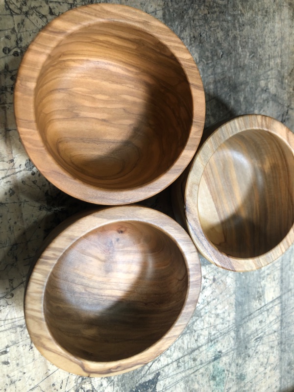 Photo 2 of 3 PACK - 3.4oz Olivewood Serving Bowl - Threshold™

