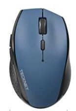 Photo 1 of Bundle of 2 
TECKNET Wireless Mouse for Laptop, 2.4G Ergonomic Computer Mouse Blue 