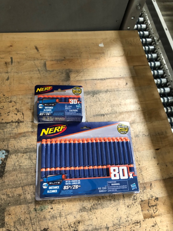 Photo 1 of Bundle of 2 
Nerf Official 30 Dart Elite Refill Pack, NERF Official 80 Dart Elite Refill Pack