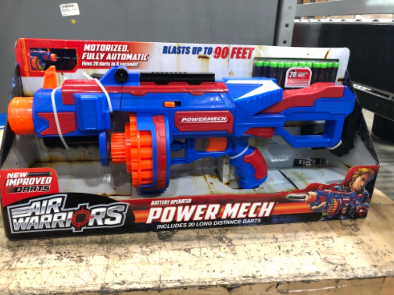 Photo 2 of Air Warriors Power Mech Motorized Blaster with 20 Long Distance Darts