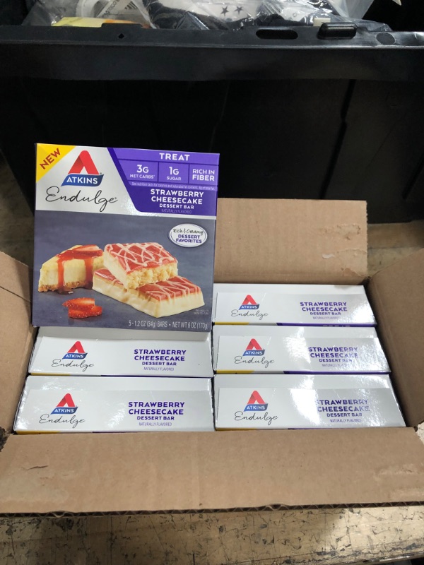 Photo 2 of Atkins Endulge Treat Strawberry Cheesecake Dessert Bar. Rich and Creamy Dessert Favorites. Keto-Friendly. (30 Bars)
Best Use By 07/2022