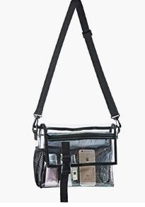 Photo 1 of ACMEME Clear Bag Stadium Approved Clear Purses for Women Stadium Clear Crossbody Bags with Inner Pocket