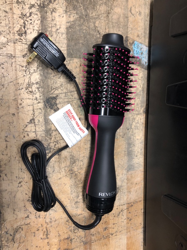 Photo 2 of Hair Dryer Brush Blow Dryer Brush 75mm Black/Pink