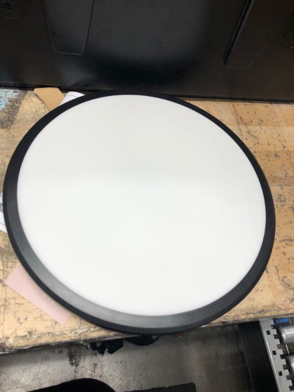 Photo 2 of 13 Inch LED Flush Mount Ceiling Light Black/White 