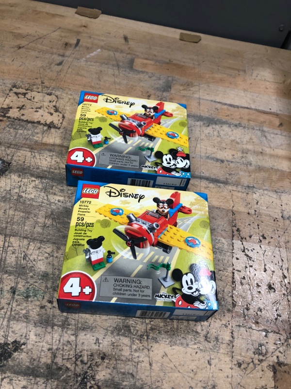 Photo 2 of Bundle of 2 
LEGO Disney Mickey and Friends Mickey Mouse's Propeller Plane 10772 Building Kit