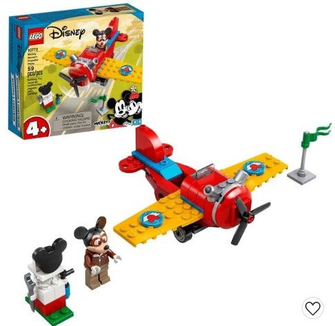 Photo 1 of Bundle of 2 
LEGO Disney Mickey and Friends Mickey Mouse's Propeller Plane 10772 Building Kit