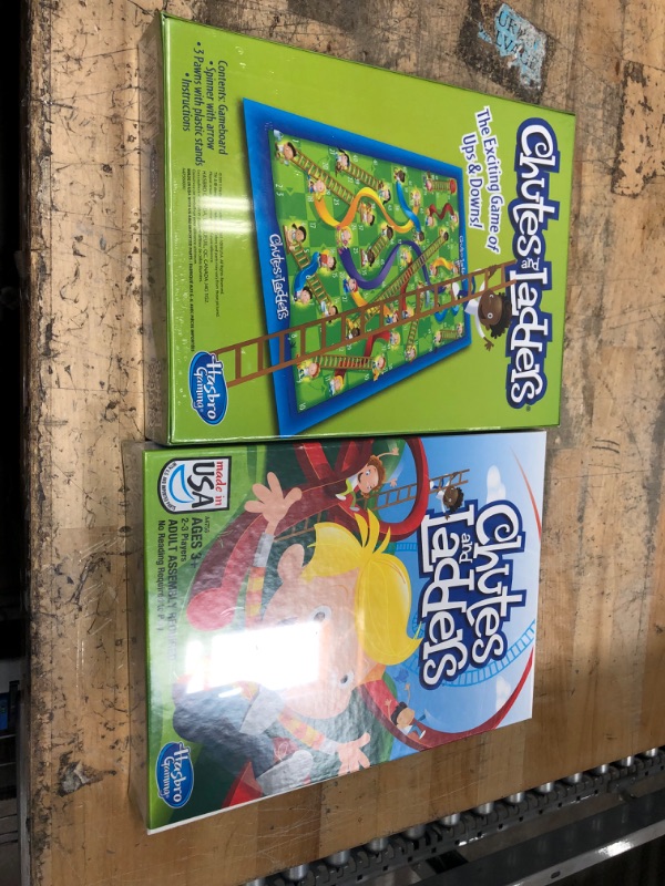 Photo 2 of Bundle of 2 
Chutes and Ladders Classic Family Board Game