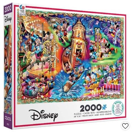 Photo 1 of Ceaco Disney Mickey Mouse & Friends Carnival Jigsaw Puzzle - 2000pc