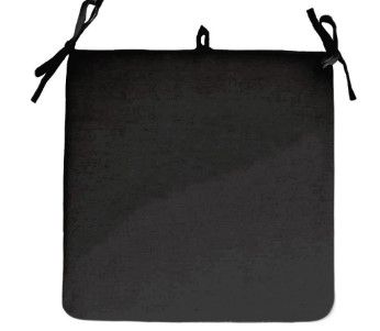 Photo 1 of 16" X 16" Outdoor Seat Cushion Black - Room Essentials