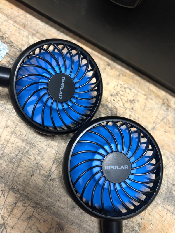 Photo 5 of Opolar Portable Neck Fan Black/Blue 