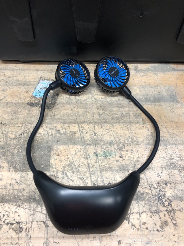 Photo 2 of Opolar Portable Neck Fan Black/Blue 