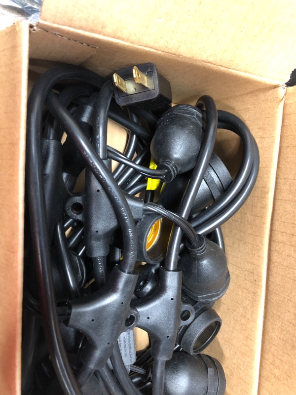 Photo 1 of addlon Outdoor String Lights Commercial Grade Weatherproof Strand Edison Vintage Bulbs, 24FT
