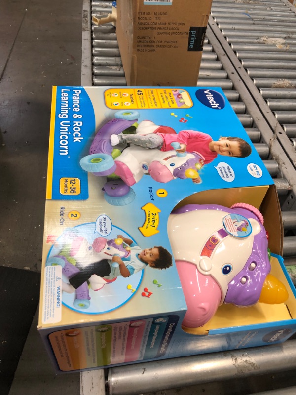 Photo 1 of VTech Prance and Rock Learning Unicorn Rocker to Rider Toy
