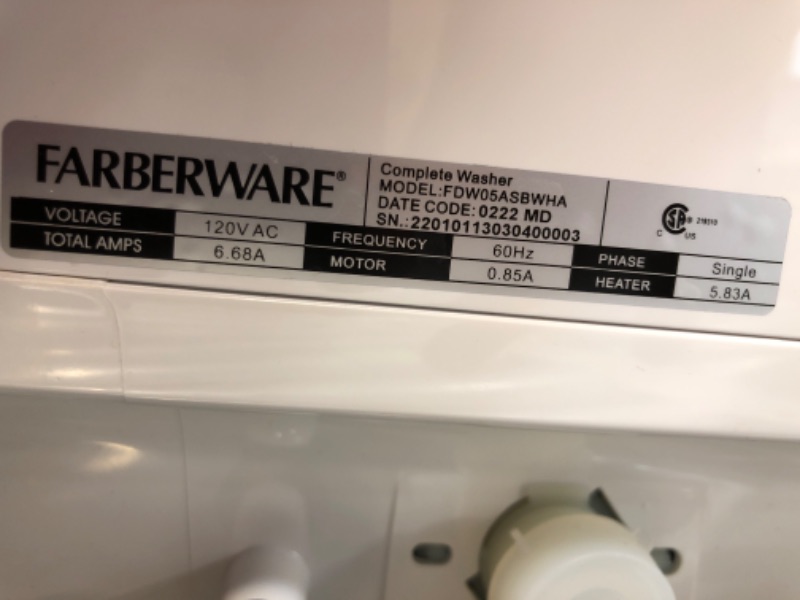 Photo 4 of Farberware Professional Portable Dishwasher White