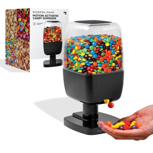 Photo 1 of **PARTS ONLY**
SHARPER IMAGE Motion Activated Candy Dispenser For Gumballs, Nuts, Snacks, Touchless Sensor Detector For Hands-Free Easy Fill Treat Canister For Kids, Adults, Wireless For Home/Office (Black)
